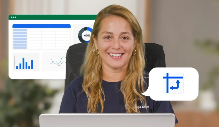 Instructora de Ninja Excel presentando los módulos de los Cursos de Excel para equipos de Ventas y Marketing en Chile, incluyendo tablas dinámicas y análisis de datos.